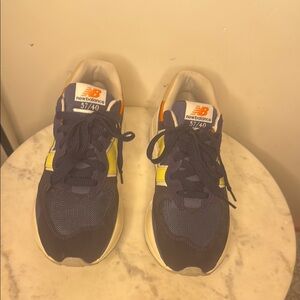 New Balance Men’s 5740 Navy and Yellow Sneakers